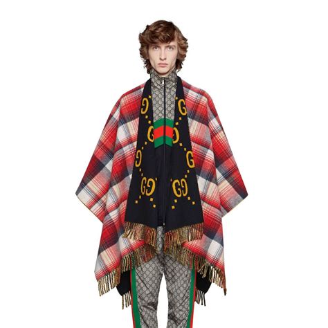 gucci ponch|gucci reversible poncho.